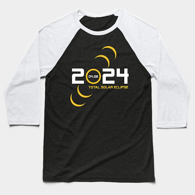 Total Solar Eclipse 2024 April 8th Celestial Eclipse Lover Baseball T-Shirt by truong-artist-C